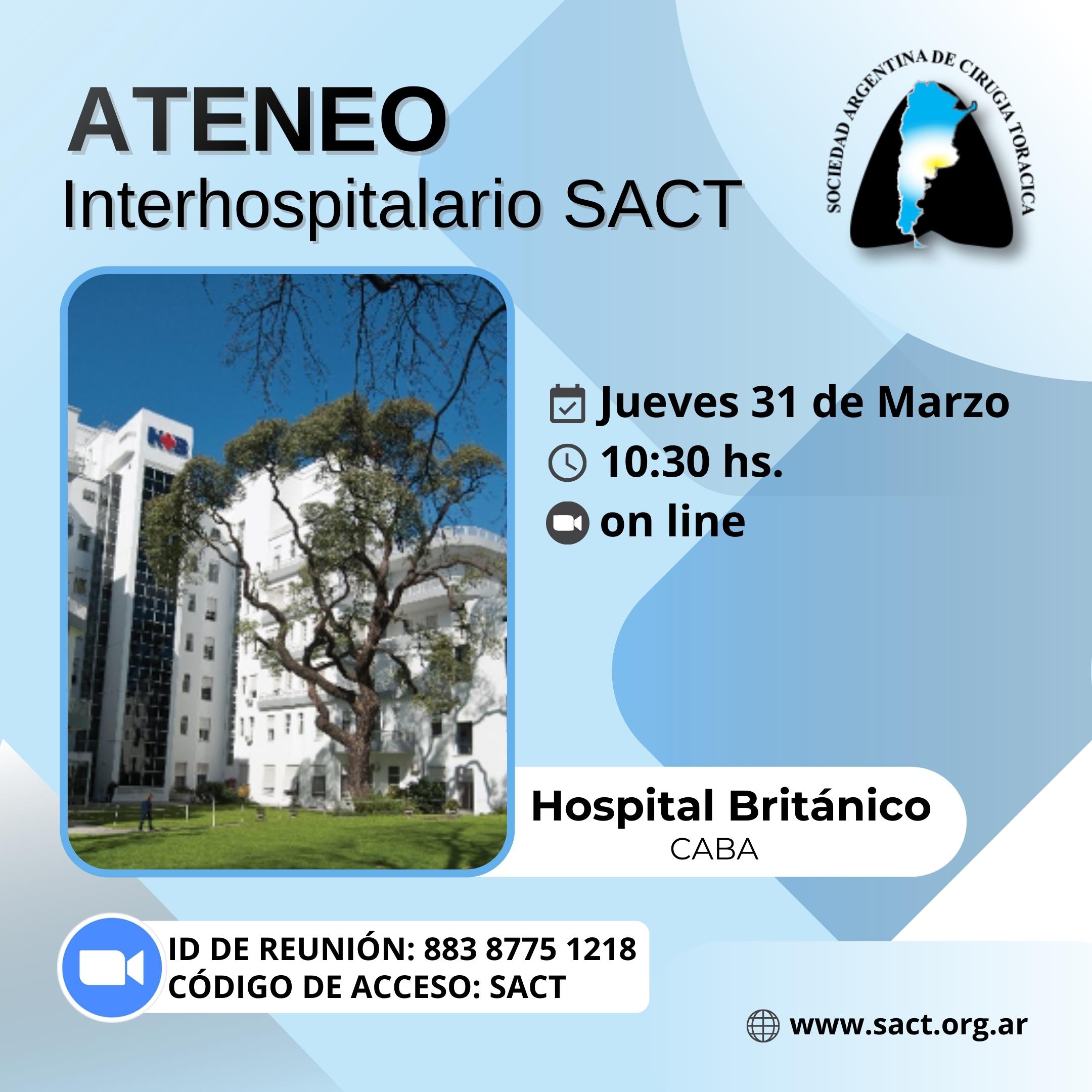 Ateneo Interhospitalario SACT - Marzo