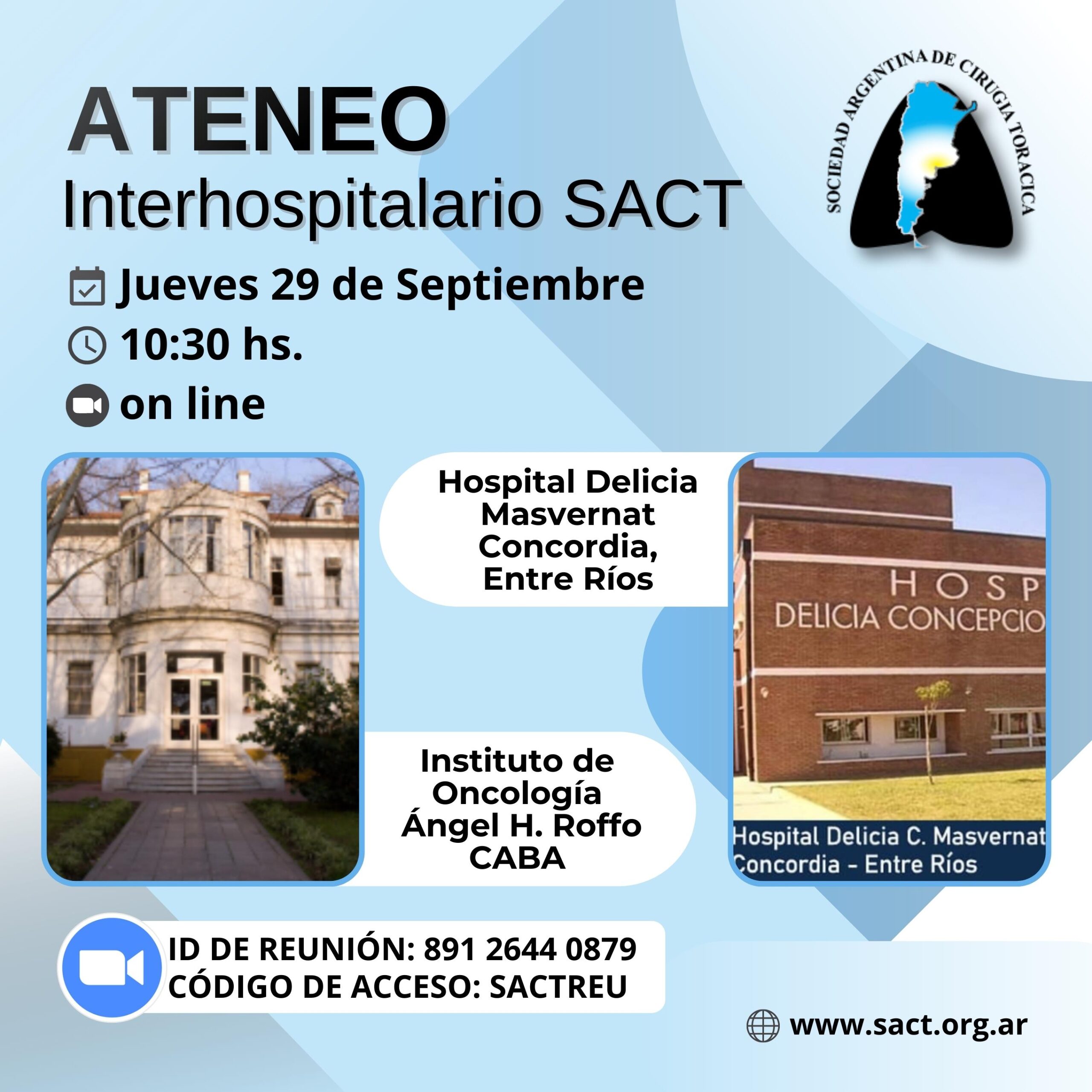 Ateneo Interhospitalario SACT - Septiembre