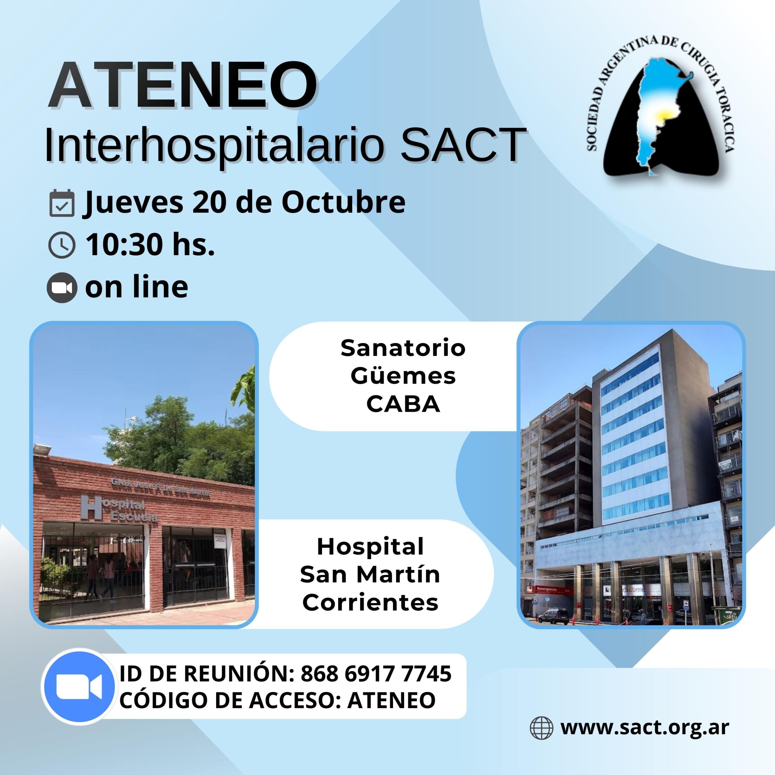 Ateneo Interhospitalario SACT - Octubre